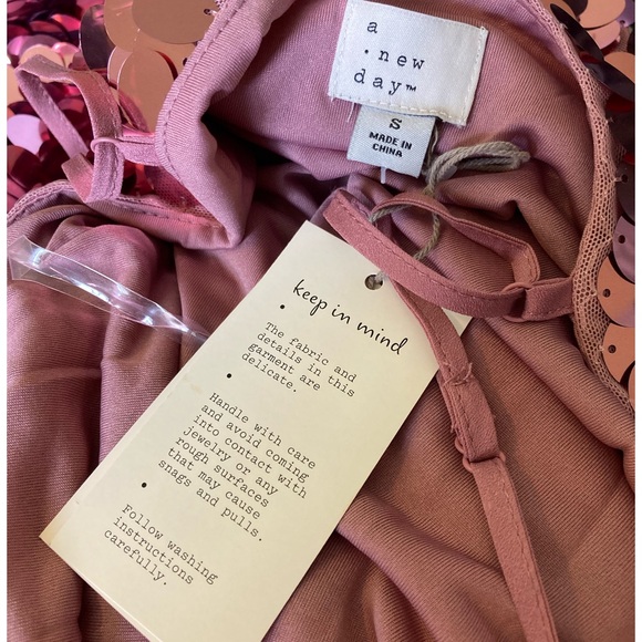 A New Day Sequined Mini Dress Size S - Picture 3 of 3